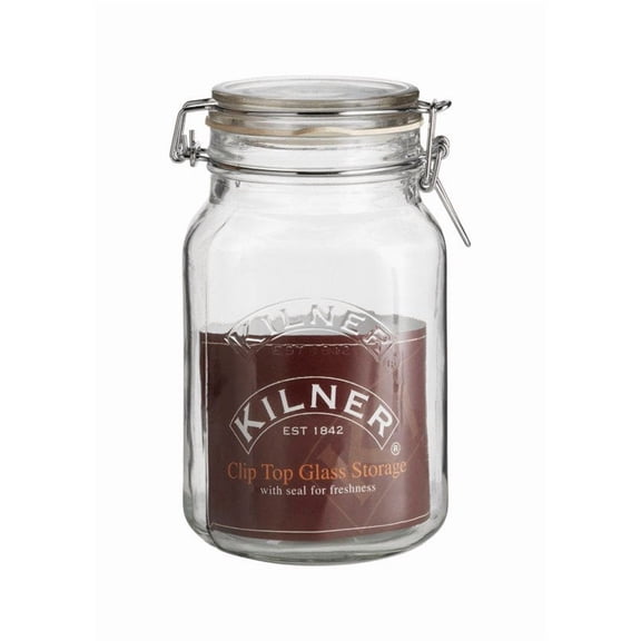 Kilner Square Swing Top Glass Jar | 1.5L