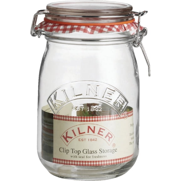 12-pack Kilner Storage Jar - Wire Bail - Round - 1 L - 12 pack  Home & Garage Storage, Stackable Design