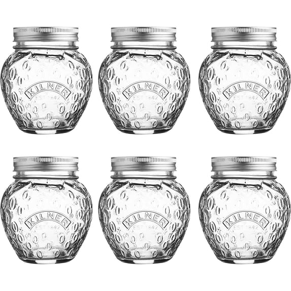 Rayware Kilner Strawberry Regular Mouth Preserve Jar 13.5 ounce 1 - Total Qty: 6 — Residential Use, Standard Application