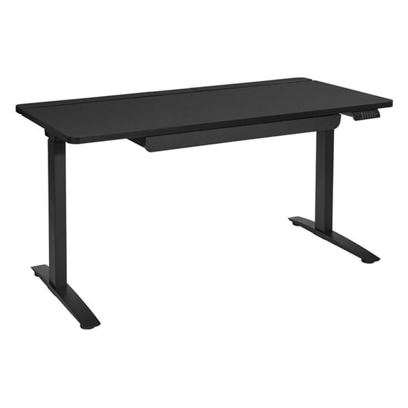 Kilo Electric Battlestation Gaming Desk Metal-Gray Carbon Fiber Finish