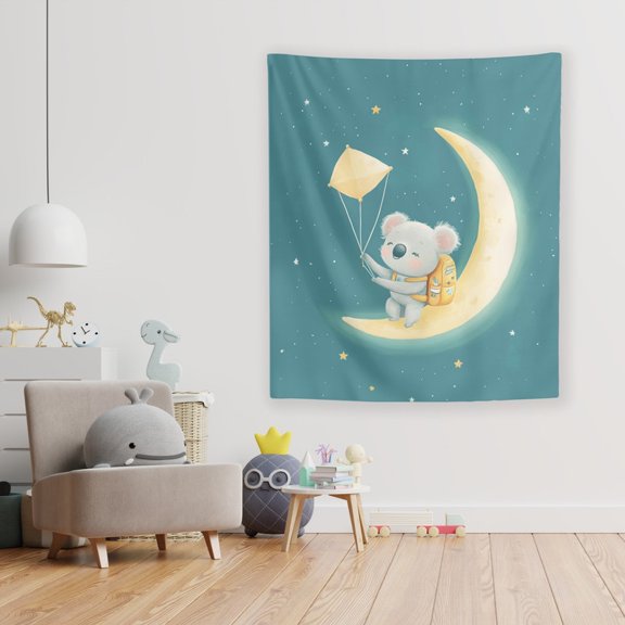 Kilo the Koala Wall Tapestry by Dancing Littles Jungle