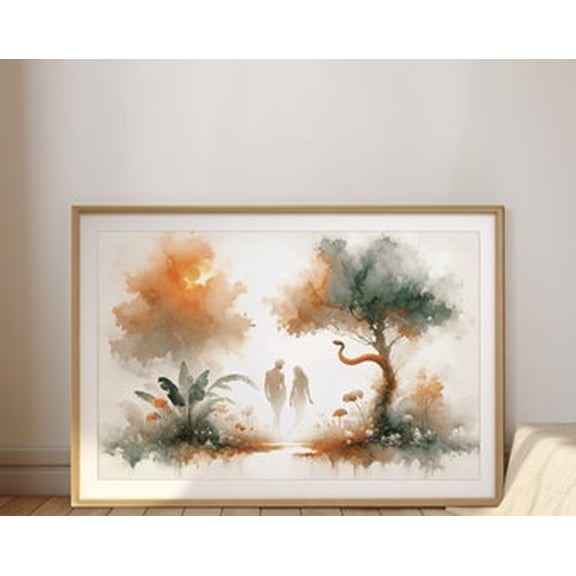 Kiloa Adam Eve Garden Eden Creation Poster, 16x24 UNFRAMED
