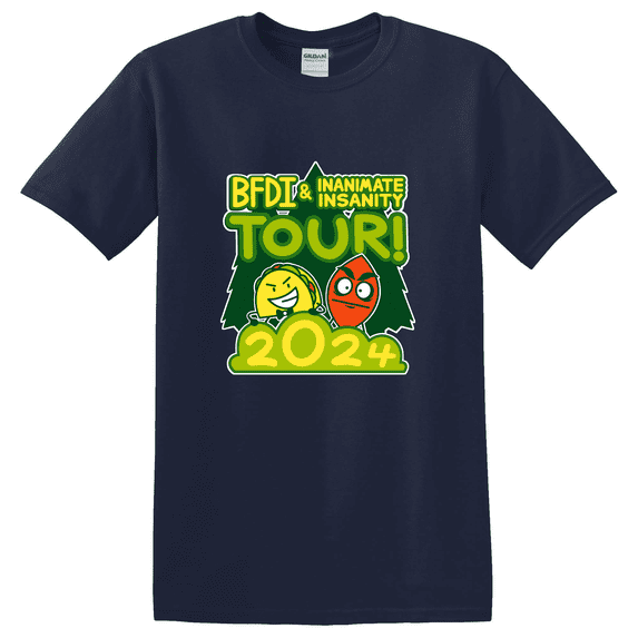 Kiloa BFDI Inanimate Insanity Tour Graphic T-Shirt