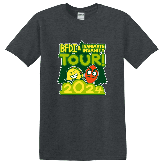 Kiloa BFDI Inanimate Insanity Tour Graphic T-Shirt