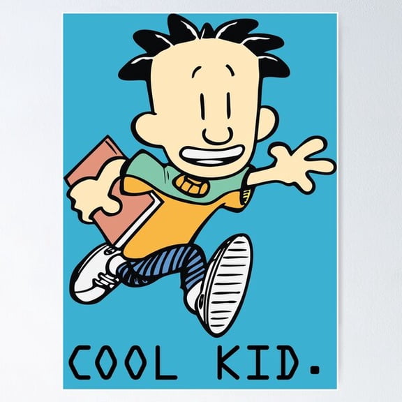 Kiloa Funny School Comic Style Illustration Poster, 24x36 UNFRAMED