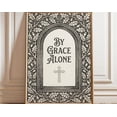 thumbnail image 1 of Kiloa Grace Alone Floral Scripture Poster, 8x12 UNFRAMED, 1 of 3