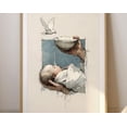 thumbnail image 1 of Kiloa Infant Baptism Blessing Christian Nursery Watercolor Poster, 8x12 UNFRAMED, 1 of 3
