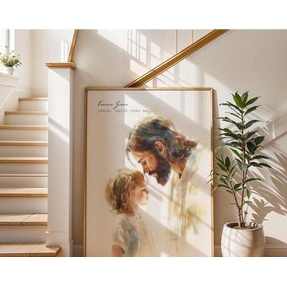 Kiloa Jesus Grace Flowers Christian Poster, 8x12 UNFRAMED