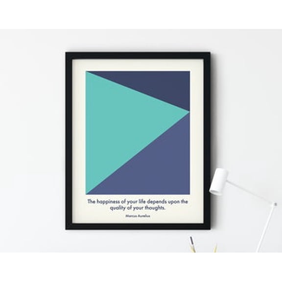 Kiloa Marcus Aurelius Stoic Philosophy Quote Wall Art Poster, 24x36 UNFRAMED