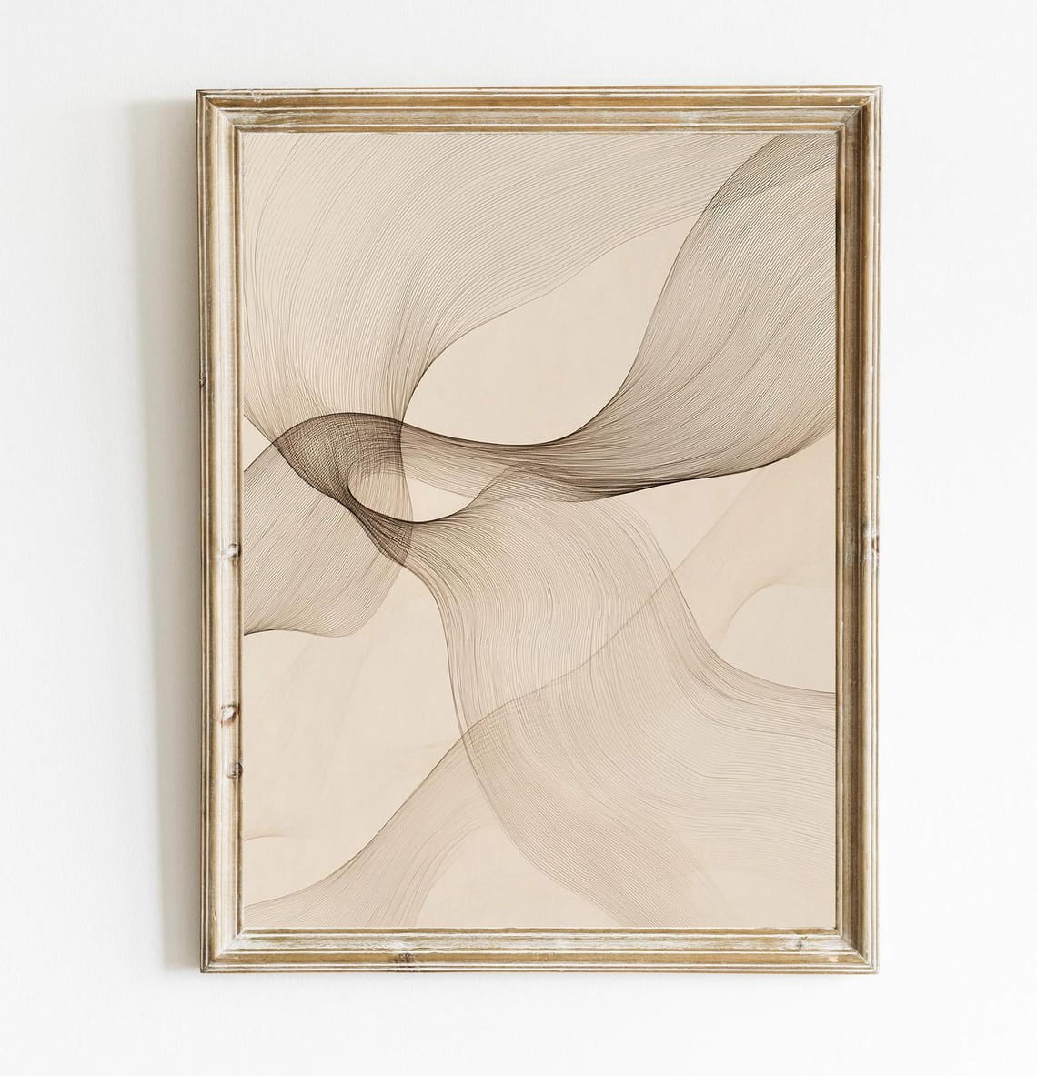 Kiloa Neutral Abstract Poster Boho Minimalist Wall Art, 24x36 UNFRAMED ...