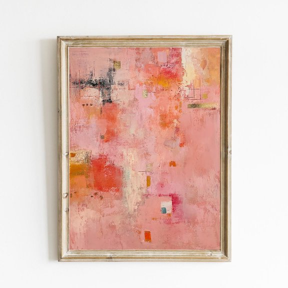 Kiloa Retro Abstract Print Poster Modern Minimalist Art Print Poster Contemporary Poster Living Room Decor Poster E1164, 12x18 UNFRAMED