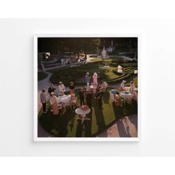 Kiloa Slim Aarons Garden Party Vintage High Society Wall Art Poster, 24x36, Poster Only
