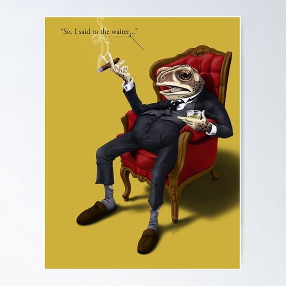 Kiloa Surreal Humor Illustration Poster, 8x12 UNFRAMED