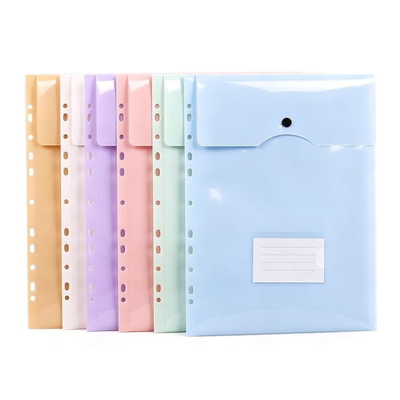 Kilougeis 1Pc 11-Hole Expanding File Pockets,Expandable Binder Pockets,Binder Inserts for 3 Ring Binder for Document Storage