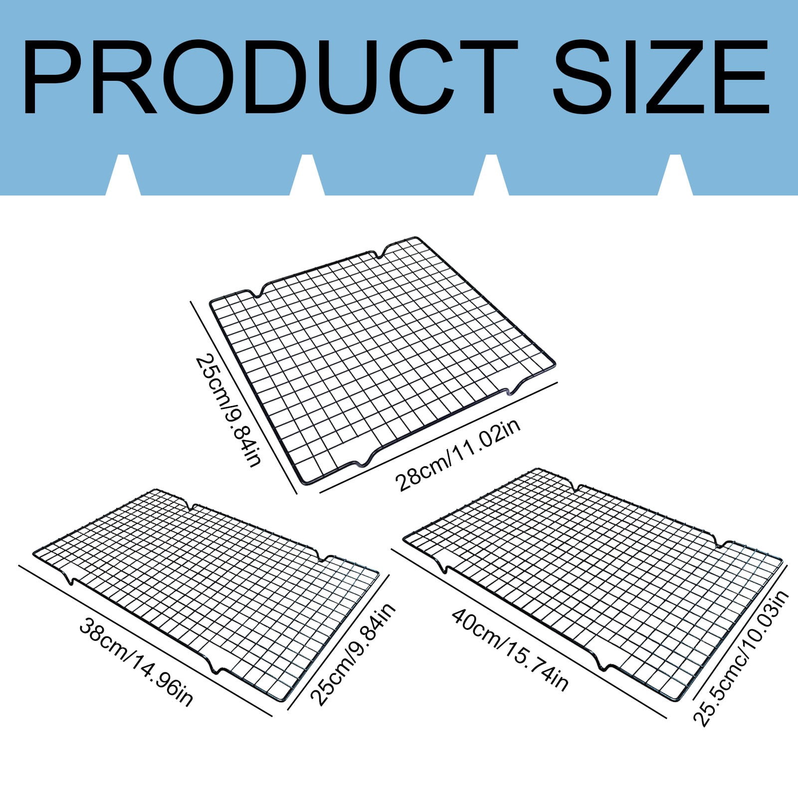 Triangular Baking Rack Kilougeis 2025 New Racks for Cooking and Baking Grid Wire Baking Rack ...