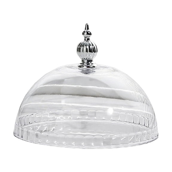 Kilougeis 2026 New Clear Cake Stand Lid,6.3In Round Pastry Display Cloche,Food Plate Display Serving Platter for Kitchen Camping Wedding Party