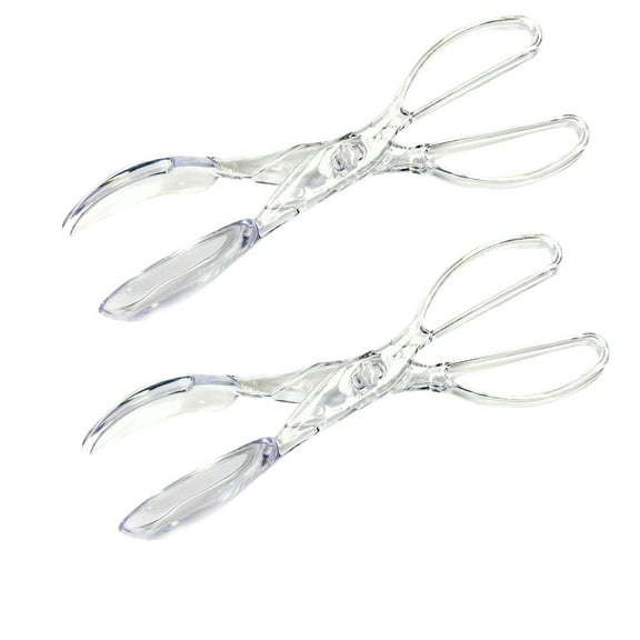 Kilougeis 2026 New Plastic Food Clip Bread Clip Extended Anti Scalding Steak Clip Transparent