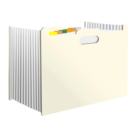 Kilougeis 2026 New Pockets Expanding File Folder,According File Organizer with Expandable Cover,Desktop Accordion Folders Storage Organizer
