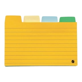 Kilougeis 2026 New Tabbed Index Cards,3" X 5" Lined Index Card Dividers with Tabs,Ruled Index Cards for Noting,Listing,Studying