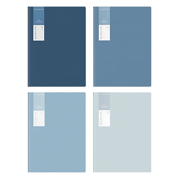 Kilougeis 4Pcs A5 Lined Notebook,Ruled Page Memo Journal,for Office Note Taking,Casual Recordingand Idea Jotting 2026 New
