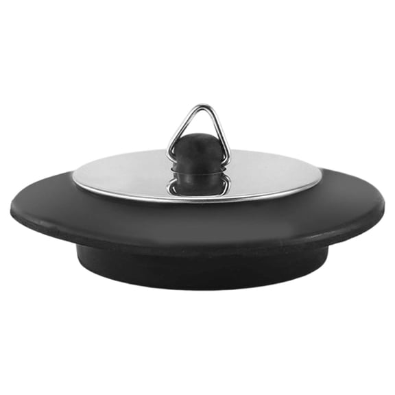 Kilougeis 5Cm Black Rubber Sink Drain Plug with No Chain,Silicone Kitchen Bathroom Stopper Replacement, Leak-Proof Tool-Free Odor-Blocking 2026 New