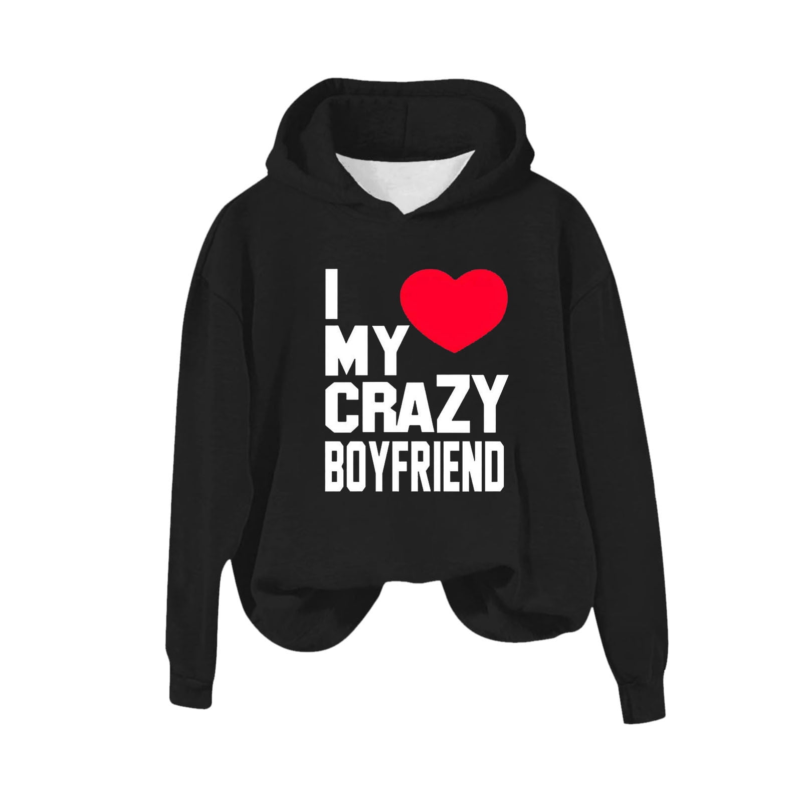 Kilougeis Clearance Valentines Day Love Heart Shirt: I My Crazy 