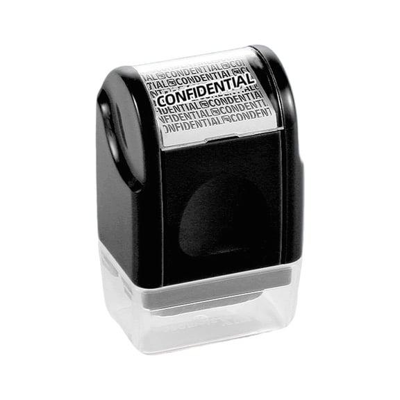 Kilougeis Confidential Stamp - Identity Theft Protect Roller Stamp Guard Your Id Address Blocker Privacy Ink Roller for Mail Address Blackout
