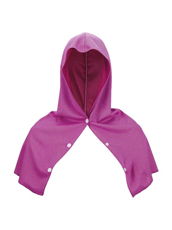 Cooling Hoodie Towel for Summer,Quick Dry Neck & Face Cooling Towel,Lightweight Breathable Hooded Towel for Sports,Camping & Outdoor Use