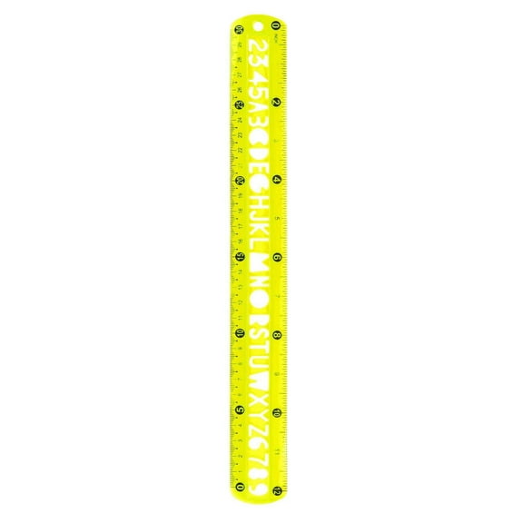 Kilougeis Flexible Ruler, 12.6 Inch Rubber Plastic Ruler, Transparent Bendable Rulers, Shatterproof Straight Edge Ruler Soft Ruler for Office 2026 New
