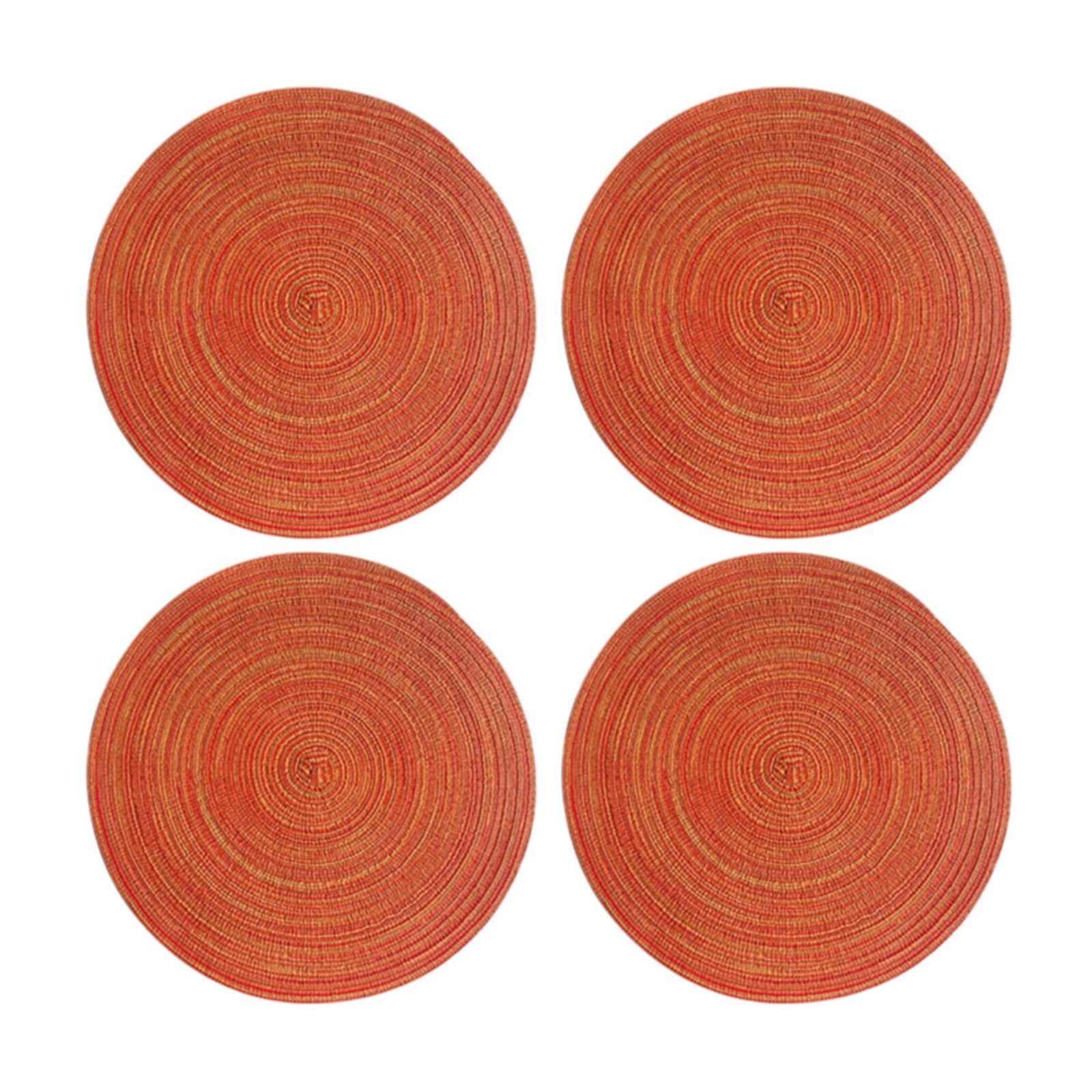 Kilougeis Hot Sale Fall Placemats Kitchen Mat Round Placemats Set of 4 Round Table Placemats Braided Cotton Place Mats 15 inch for Kitchen Dining Table Holiday Party - Walmart.com
