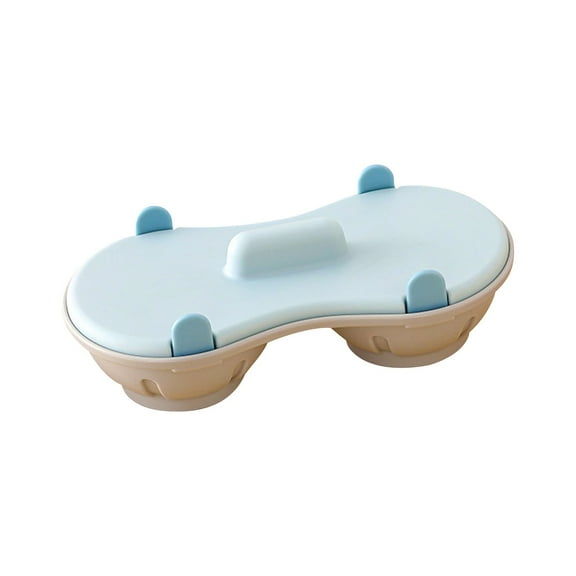 Kilougeis Hot Sale Microwave Double Egg Poacher Maker, Detachable Drain Basket with Lid, Heat Resistant Food Grade Pp Material,Poached Egg Cooker and Steamer, Kitchen Gadget for Egg Lovers