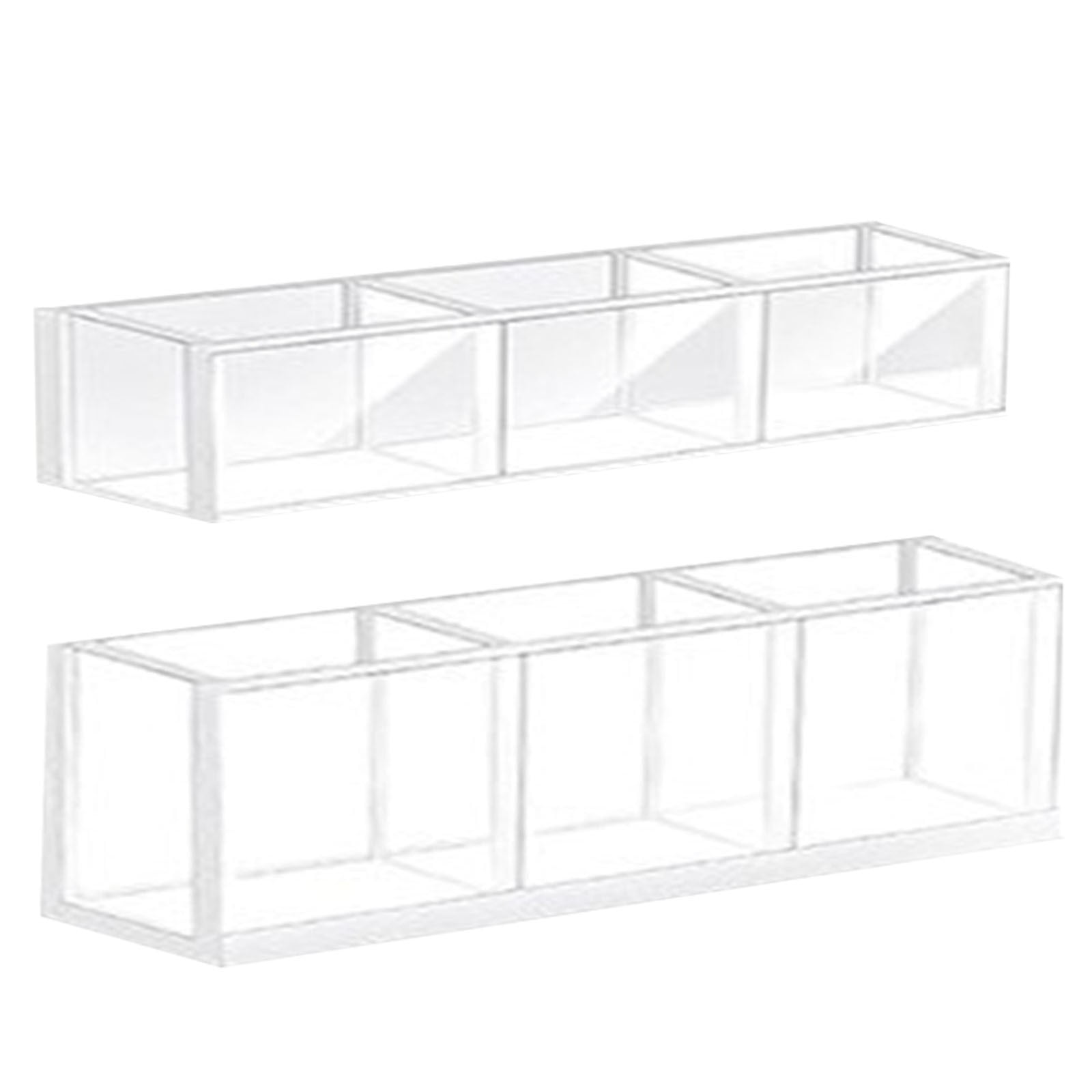 Large Clear Acrylic Straw Holder - Countertop Organizer For Drinking Straws, Kitchen Or Bar Accessory