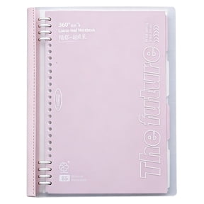 Kilougeis Smart Ring Binder,B5 Light Pink Refillable Binder Notebook for Work & Study