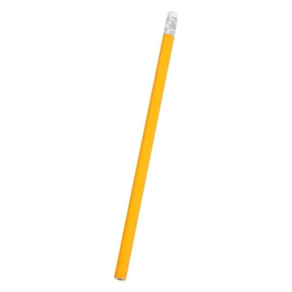 Kilougeis Student Essentials Unsharpened Wood Pencils Yellow Count Unsharpened Wood Cased Pencils with Eraser Hexagonal Pencil Cute
