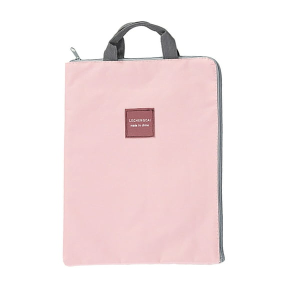 Kilougeis Student Essentials Zipper Multifunctional Multilayer File Bag Laptop Bag Mobile Phone Canvas Briefcase