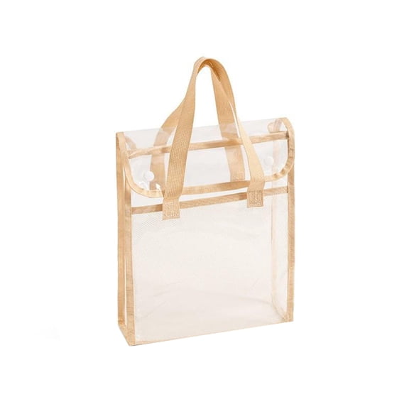 Kilougeis Transparent Document Bag, Clear Portfolio Briefcase Messenger Bag with Handles, Work Document Storage Holder for School Office 2026 New