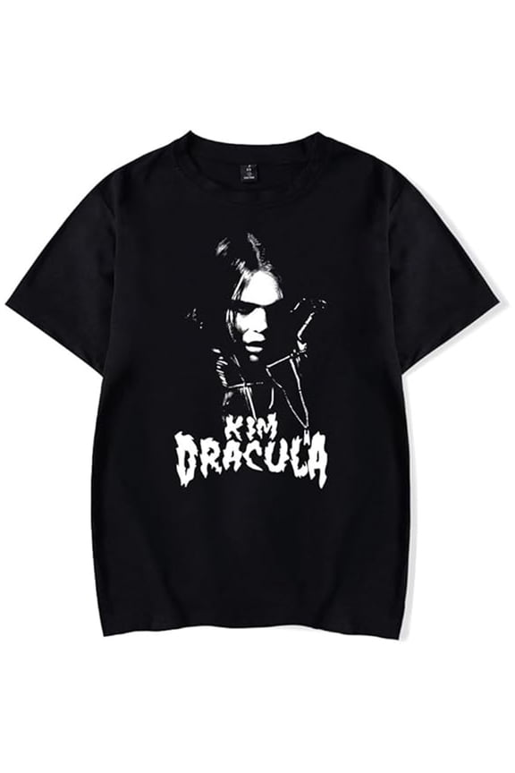 Kim Dracula Merch T-shirt New Retro Short Sleeve Men's And Women's Popular Streetwear