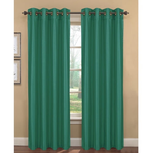 Kim Faux Silk Extra Wide Grommet Curtain Panel Pairs