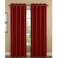 thumbnail image 1 of Kim Faux Silk Extra Wide Grommet Curtain Panel Pairs, 1 of 7