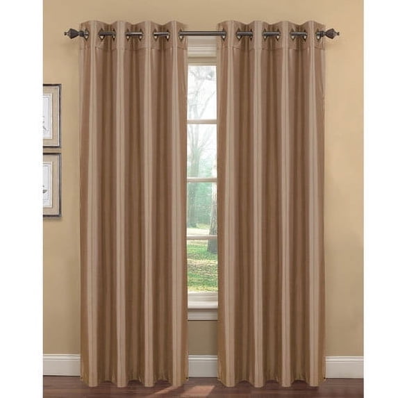 Kim Faux Silk Extra Wide Grommet Curtain Panel Pairs