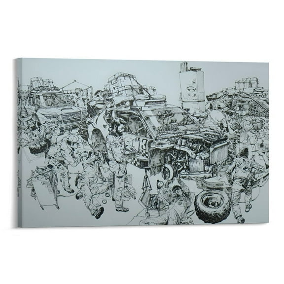 Kim Jung-Gi Korean Famous Illustration Comic Sketch Poster Art Poster (7) Artworks Canvas Poster Room Aesthetic Wall Art Prints Home Modern Decor Gifts 16x24inch(40x60cm)