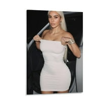 Kim Kardashian Hot Girl Sexy Poster (31) Artworks Picture Print Poster Wall Art Painting Canvas Gift Decor Home Posters Decorative 12x18inch(30x45cm)