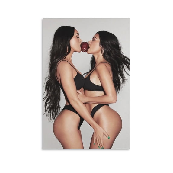 Kim Kardashian Hot Girl Sexy Poster (6) Posters Art Print Wall Photo Paint Poster Hanging Picture Family Bedroom Decor Gift 24x36inch(60x90cm)