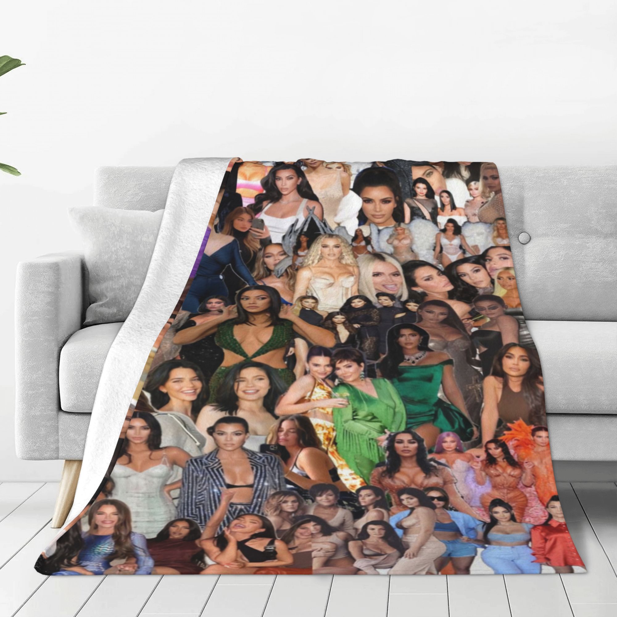 Kim Kardashian Throw Blanket Soft Plush Travel Blanket For Bedroom