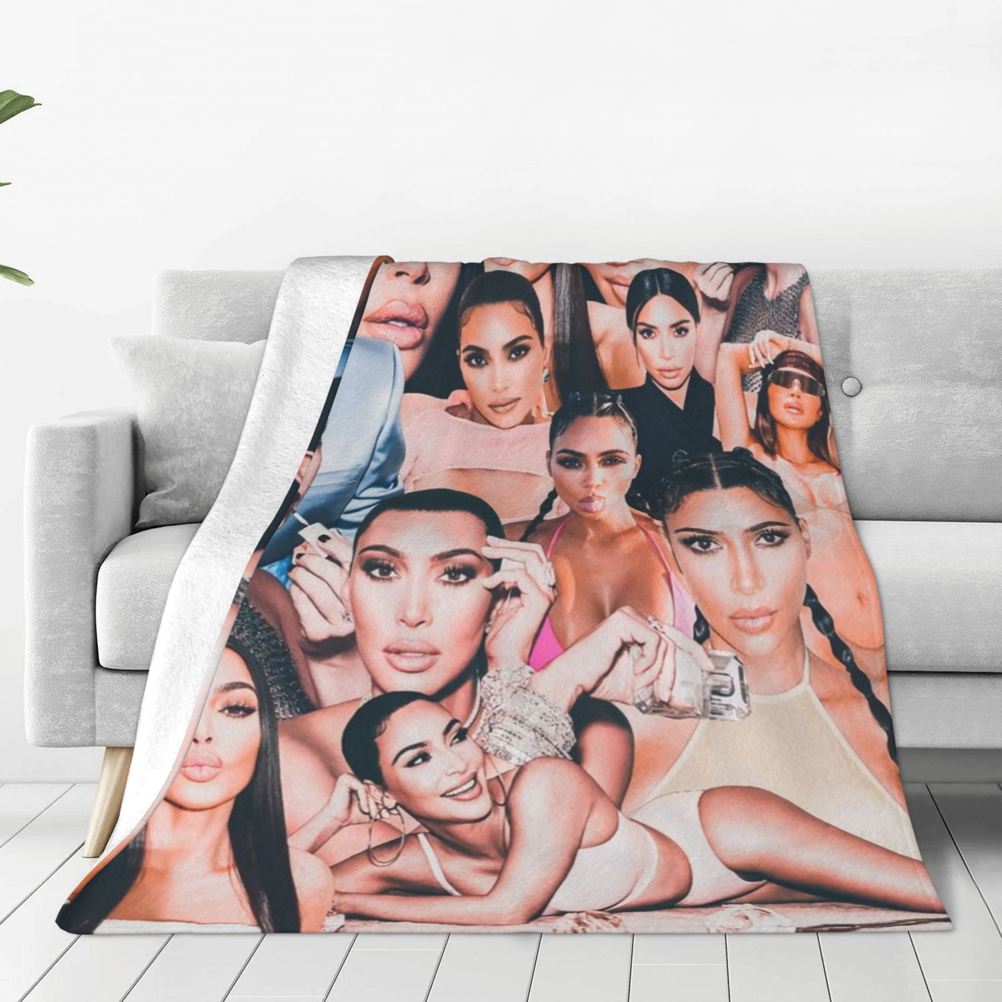 Kim Kardashian Throw Blanket Soft Plush Travel Blanket For Bedroom