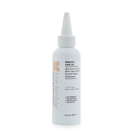 Kim Kimble Healthy Hair Repair & Renew with Amino Acids, Black Caster Seed & Miracle Almond Hair Oil, 4 fl oz