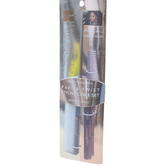 Kim Kimble Part & Twist Styling Comb Set Create Bouncy Coils with Precision