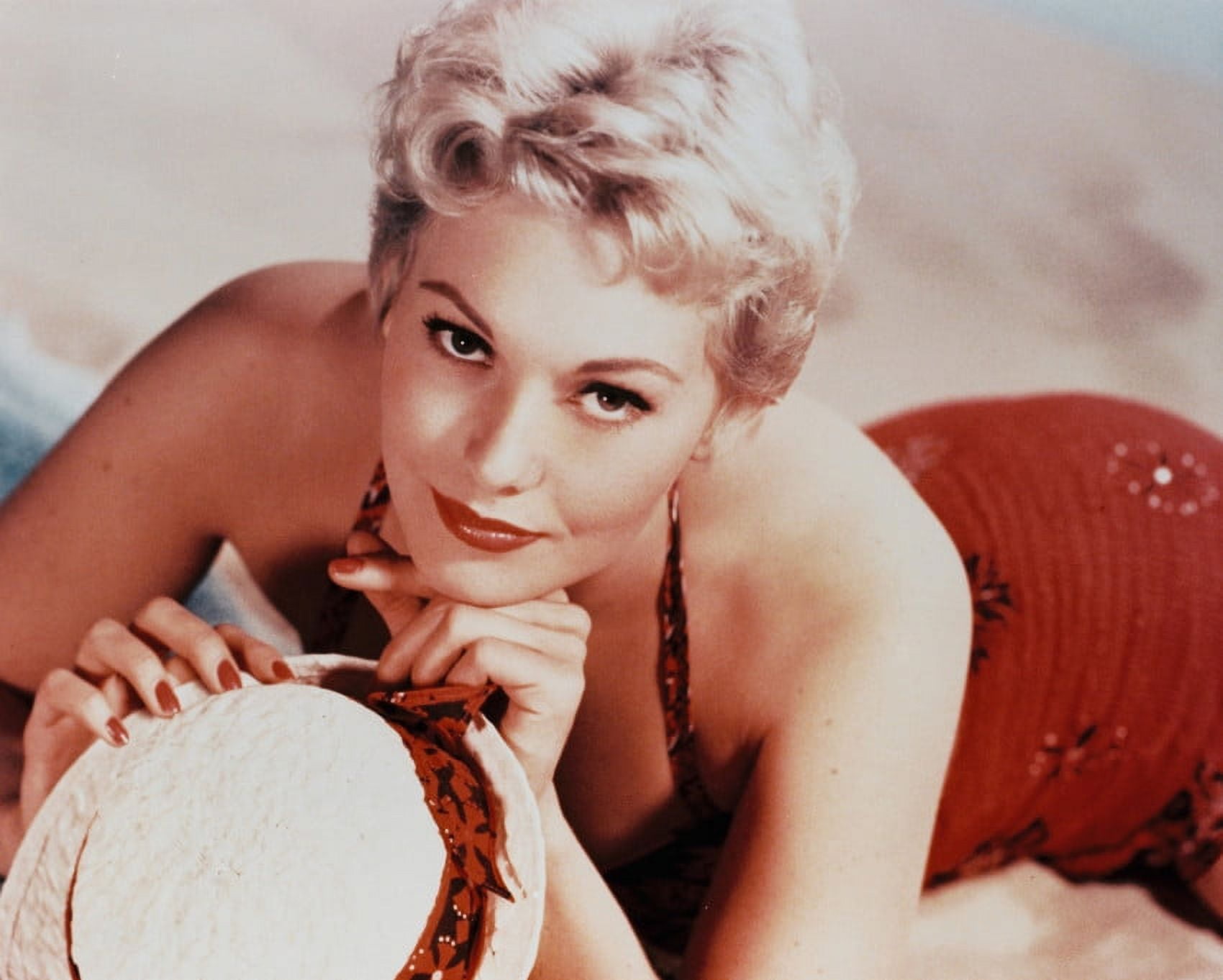 Kim Novak 24X36 Classic Hollywood Poster In Bathing Suit On Beach - Walmart.com