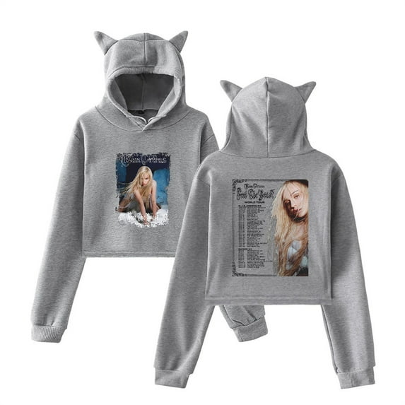 Kim Petras Feed The Beast Tour Cat Ear Hoodie Casual Fashion Bear Ear Sweatshirt