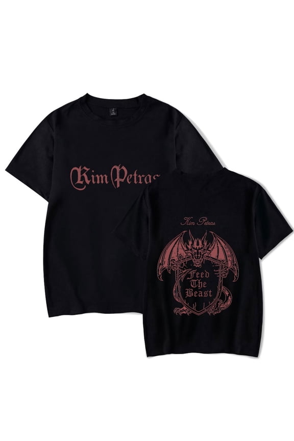 Kim Petras T-Shirts Merch Feed The Beast World Tour print,Kim Petras Crewneck Unisex Trend Casual Short Sleeve TShirt Top